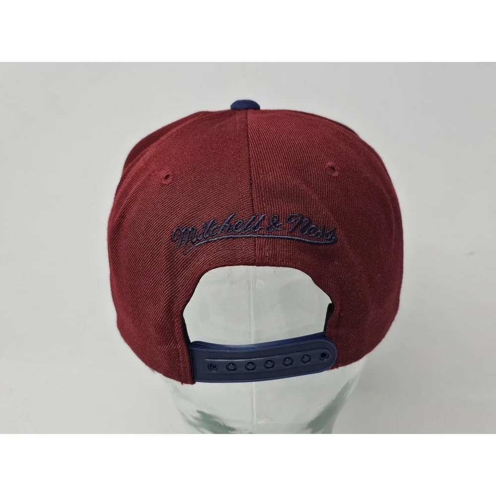 Cleveland Cavaliers Hat Cap Snap Back Maroon Blue NBA Basketball Mens